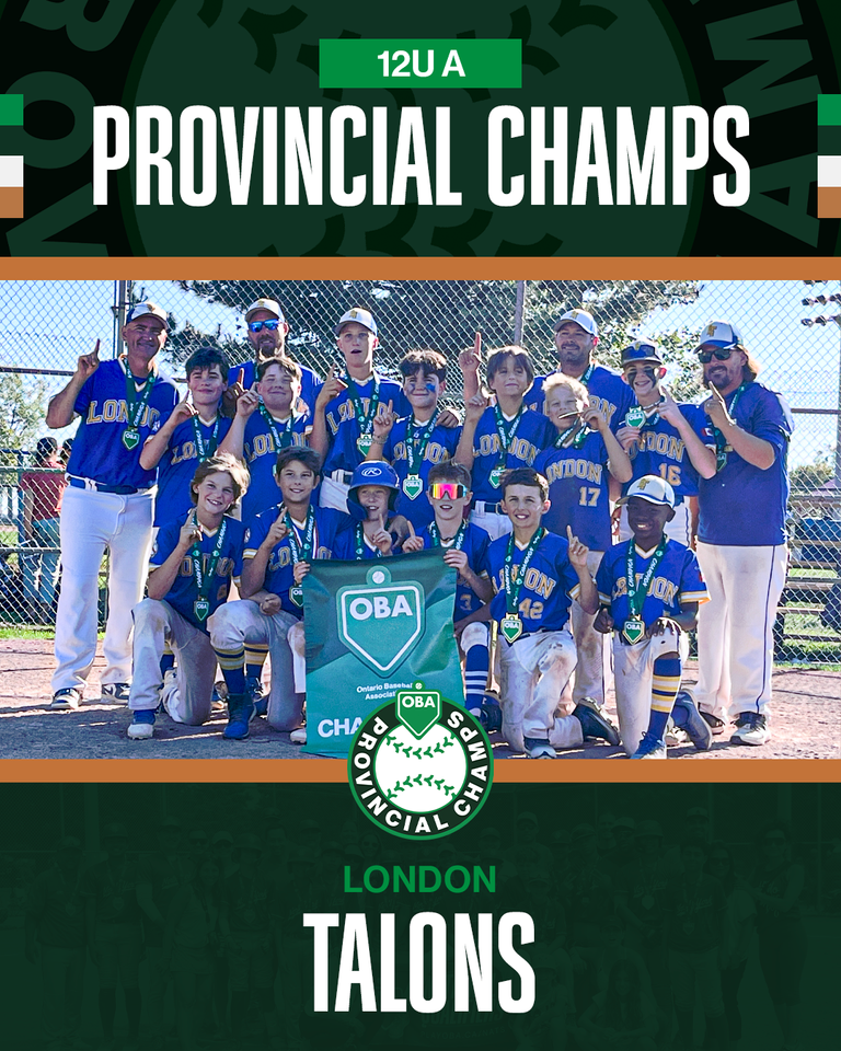 12u (2013) > News > 12U London Talons are your 2025 OBA Champions ...